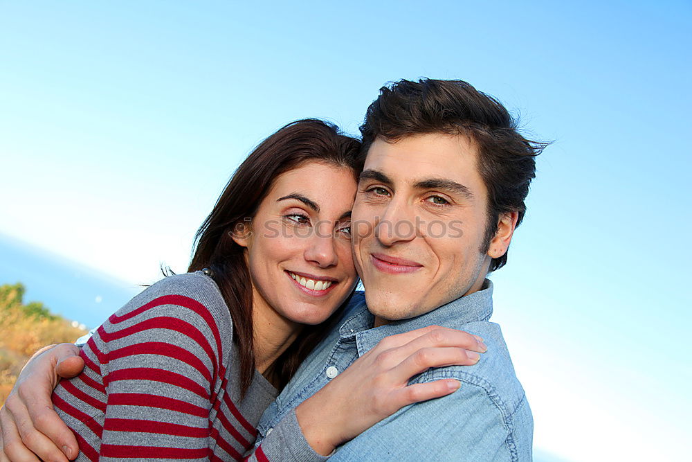 Similar – young couple taking a selfie