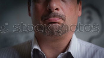 Similar – Image, Stock Photo Man strokes beard