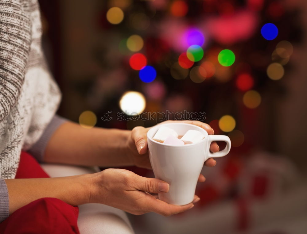 Similar – Woman with coffee cup in her hands