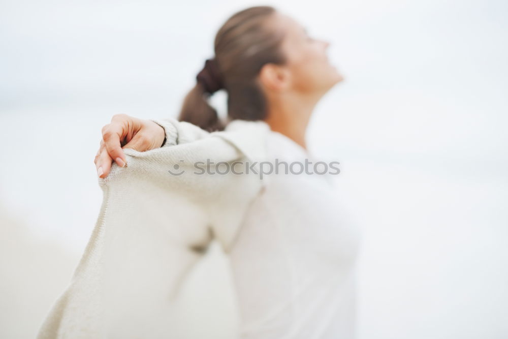 Similar – Image, Stock Photo Woman making tea in the nature