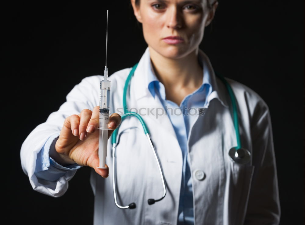 Similar – Image, Stock Photo Woman in protective clothes posing with a blue paint roller #DIY