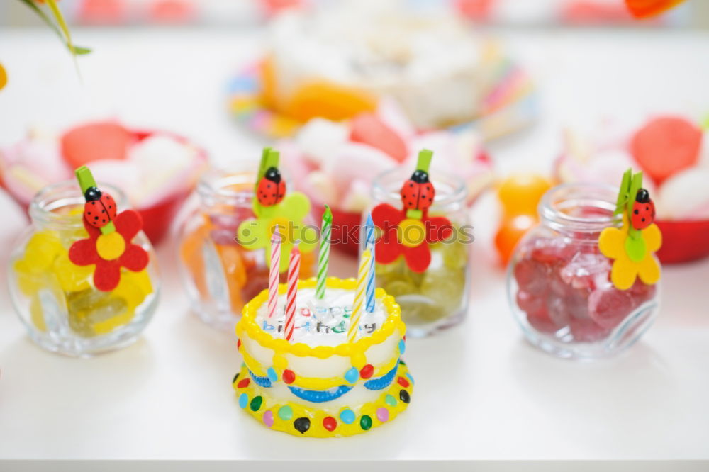 Similar – Image, Stock Photo Takeaway salads. Salads in glasses