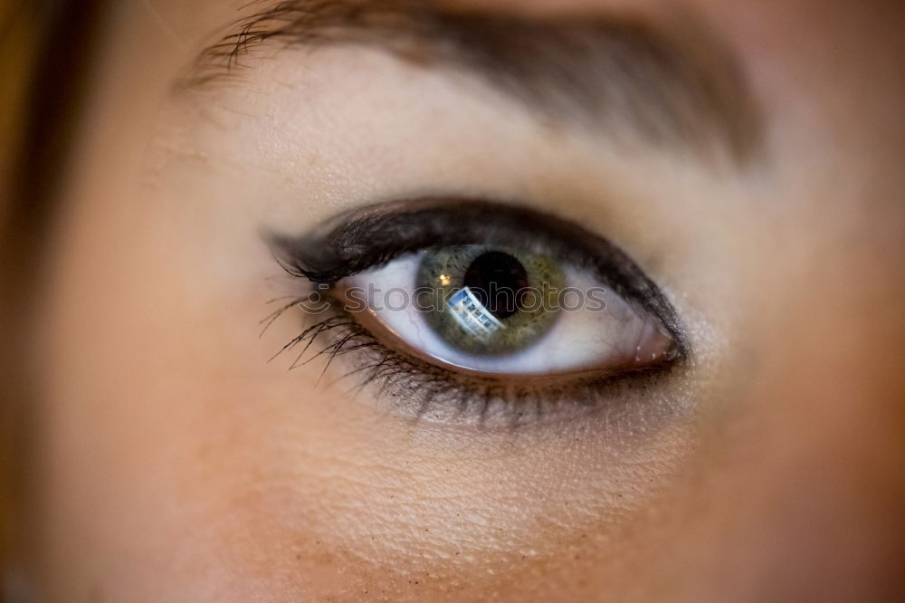 Similar – Close-up shot of young woman’s eye