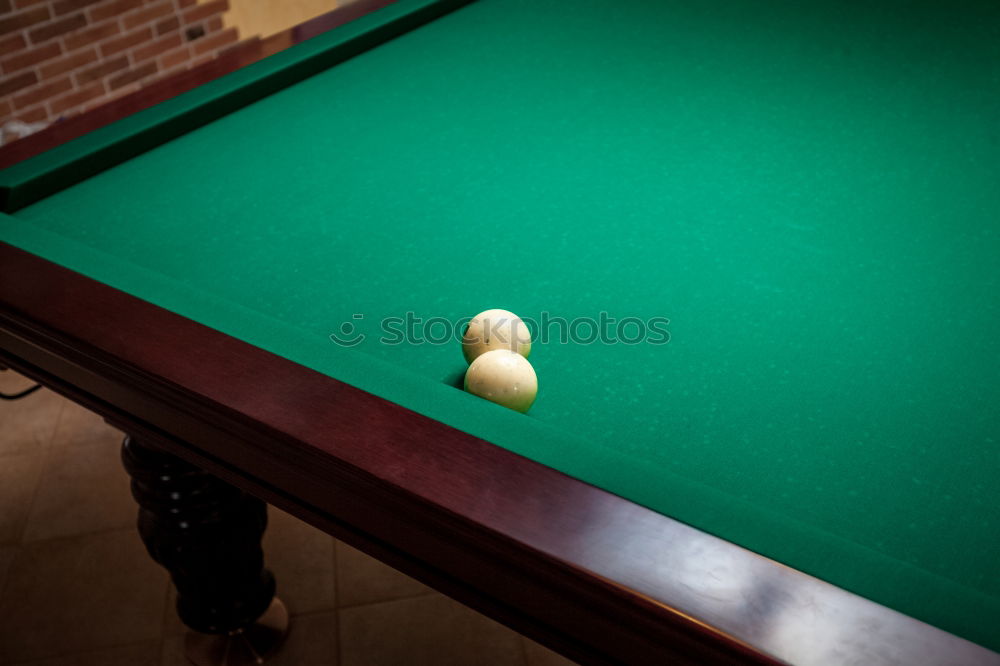 Similar – Foto Bild Einlochen II Billard Tisch