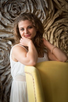 Similar – Portrait of a mature woman sitting on the chair posing thoughtful