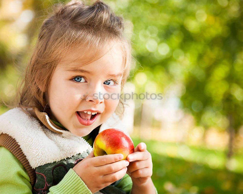 Similar – three happy children Fruit