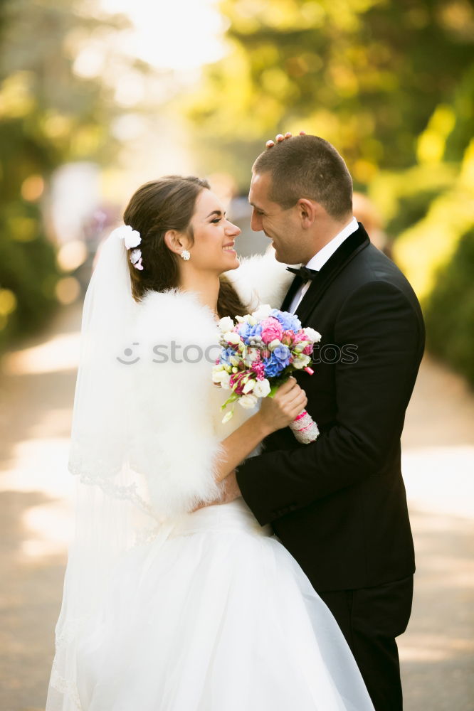 Similar – Image, Stock Photo Just married couple together