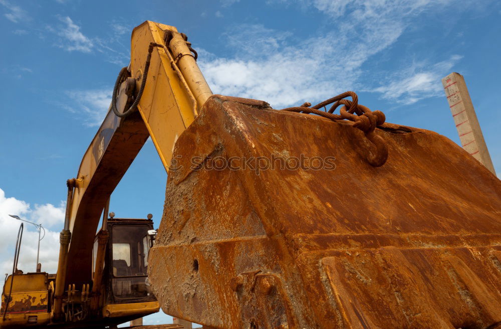 Similar – Foto Bild Baumaschinen am Abend