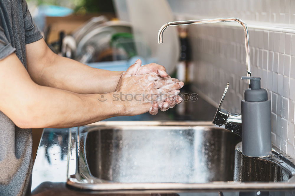 Similar – Image, Stock Photo Woman preparing coffee on stove