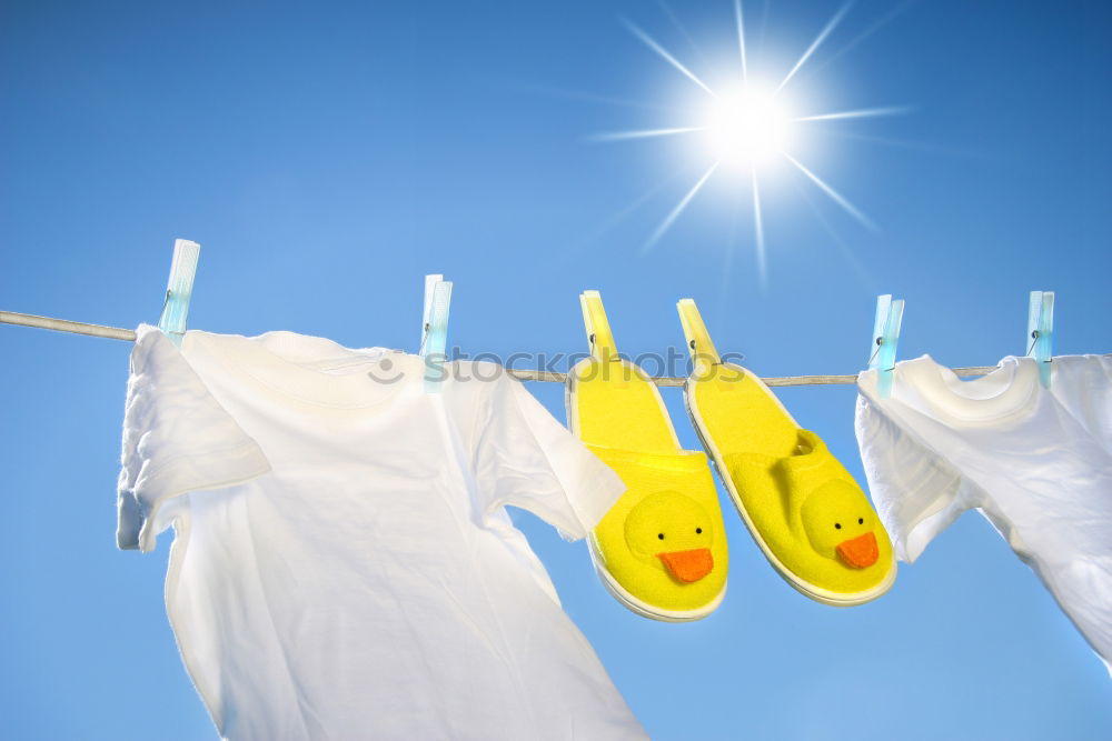 Similar – Image, Stock Photo Laundry drying on the rope