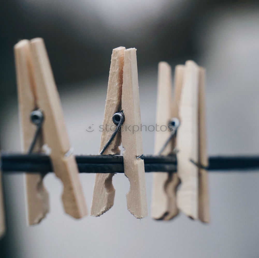 Similar – temporary wooden railing on carcass on construction site