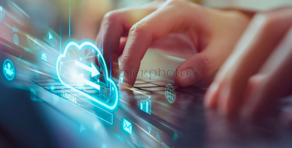Similar – Image, Stock Photo Access to personal data. Breaking security system