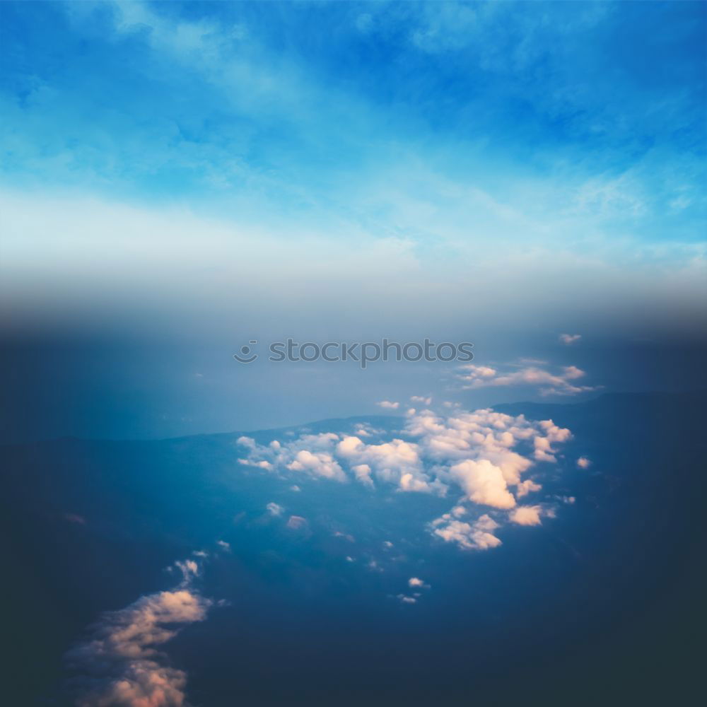 Similar – Natural background: clouds see from the airplane.