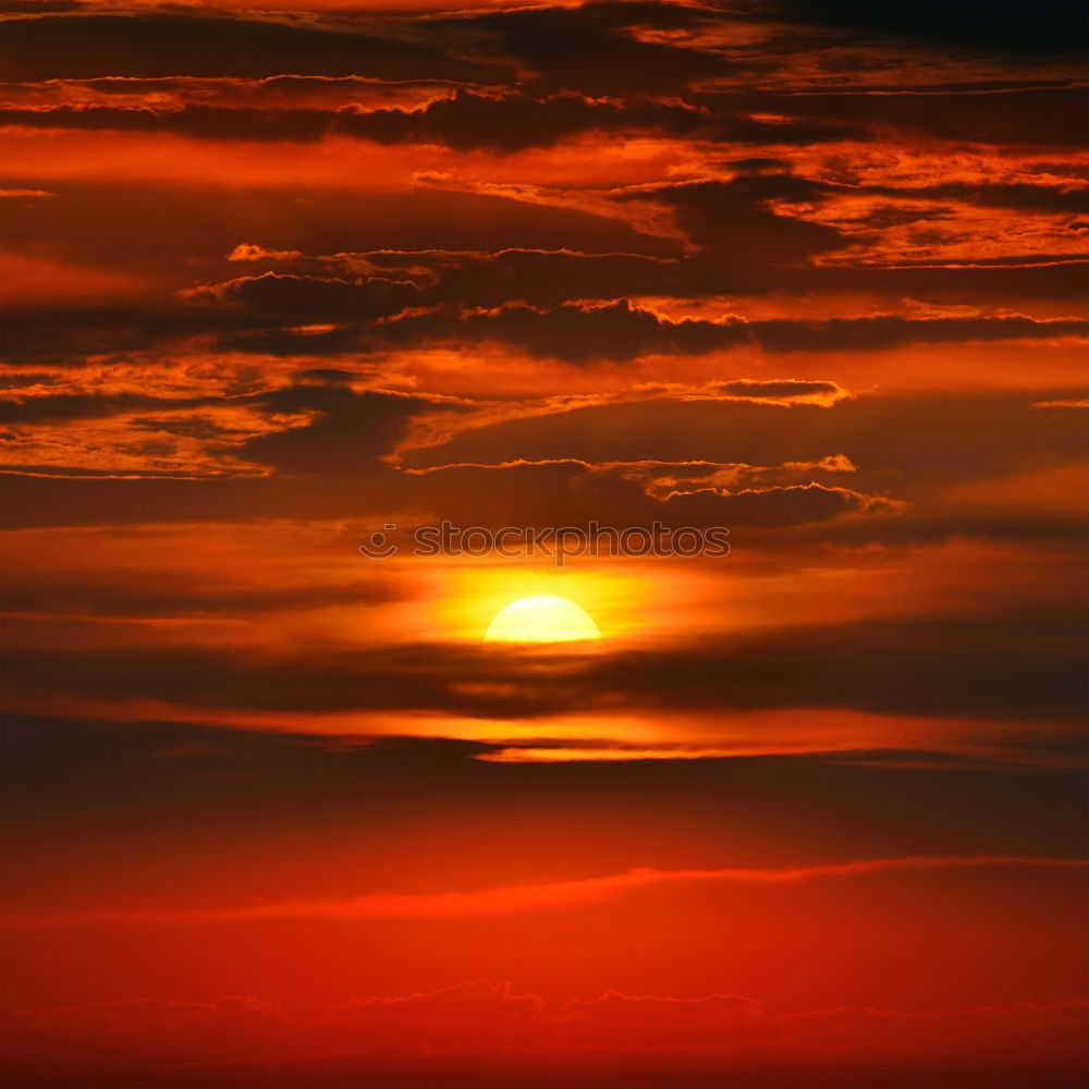 Similar – Sunset in Denmark 2 Lake