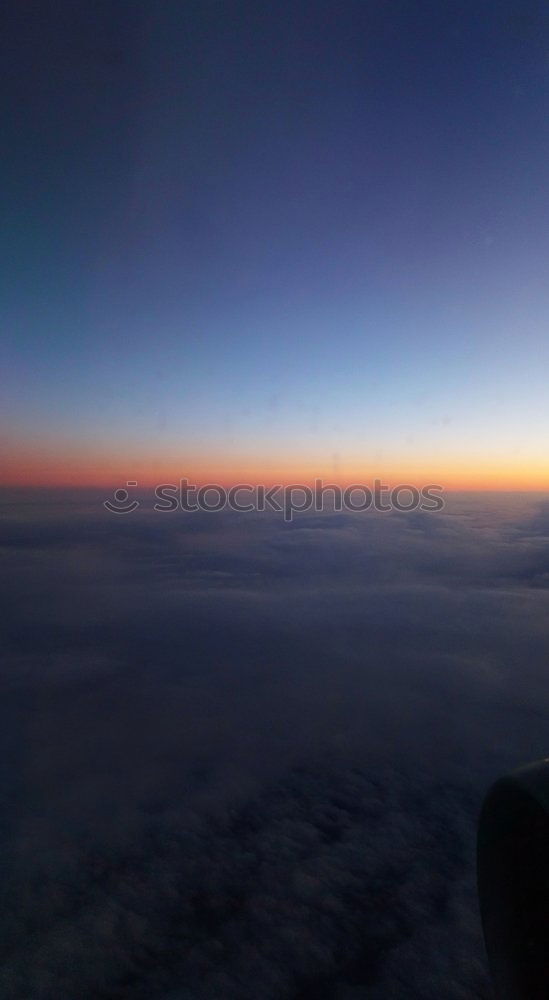 Similar – Image, Stock Photo Sunset over the Clouds Red