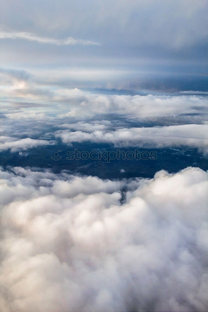 Similar – Image, Stock Photo Sunset over the Clouds Red