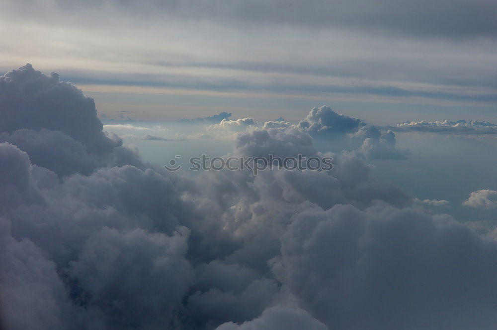 Similar – Image, Stock Photo Sunset over the Clouds Red