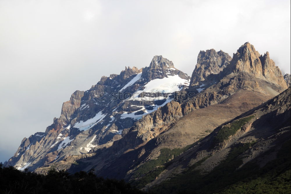 Similar – Image, Stock Photo dolomites three merlons from monte piano