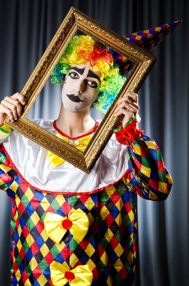 Similar – Image, Stock Photo Crazy clown. Clown