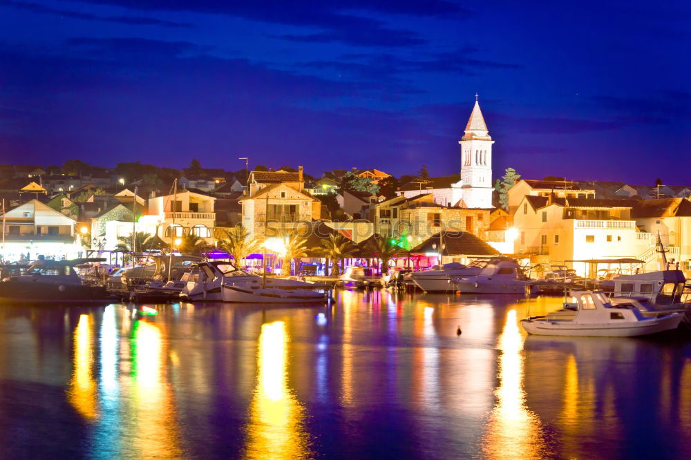 Similar – Image, Stock Photo Summer evening in the harbour…