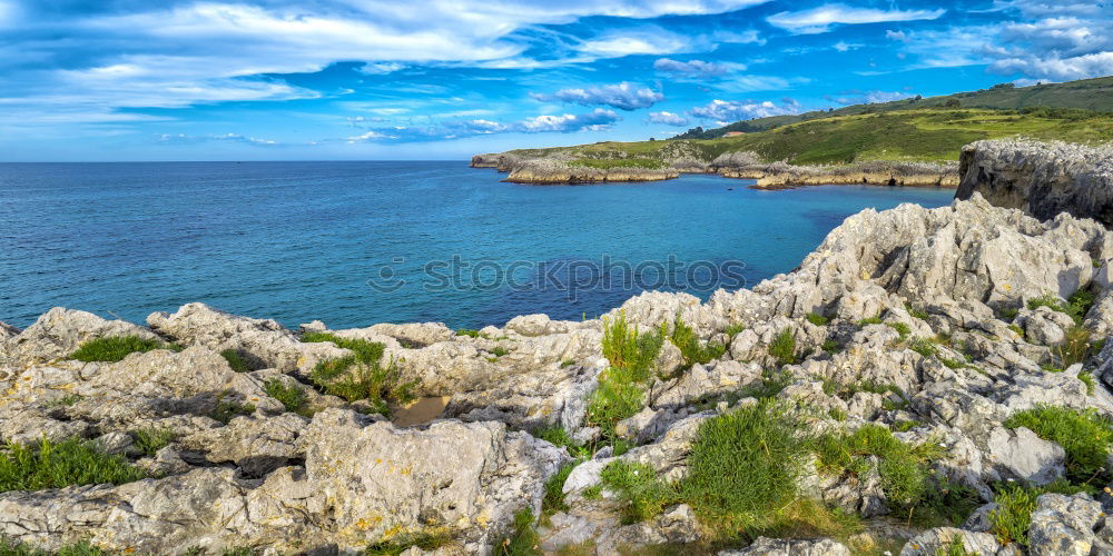 Similar – Image, Stock Photo Blue sea waters in spring. Sea coast of Crimea