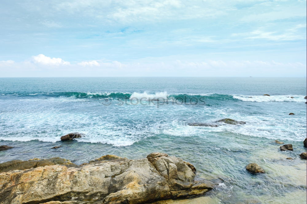 Similar – Image, Stock Photo Beautiful Seascape, Cliffs And Ocean In Algarve, Portugal