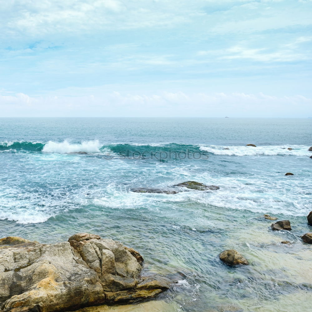 Image, Stock Photo Beautiful Seascape, Cliffs And Ocean In Algarve, Portugal