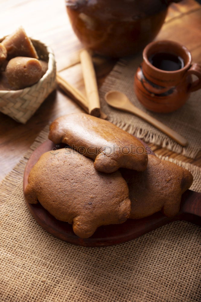 Similar – Image, Stock Photo Cooking cookies with cookie cutters on a dark table