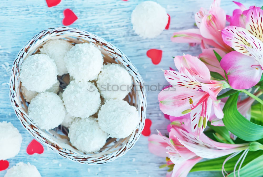 Similar – Heart-shaped Berlin doughnuts