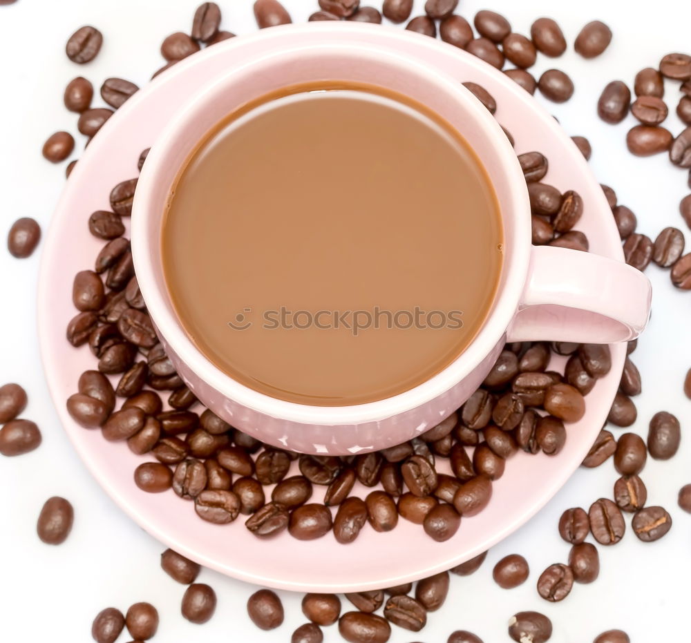 Similar – Image, Stock Photo Cappuccino with dietary supplement pill