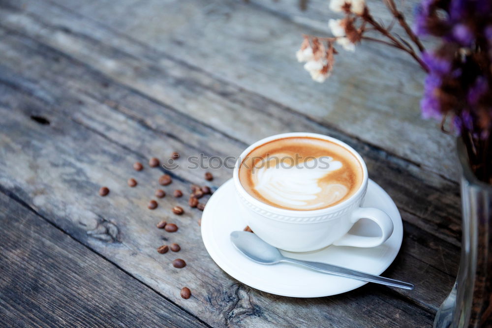 Similar – Image, Stock Photo Cup with coffee Breakfast