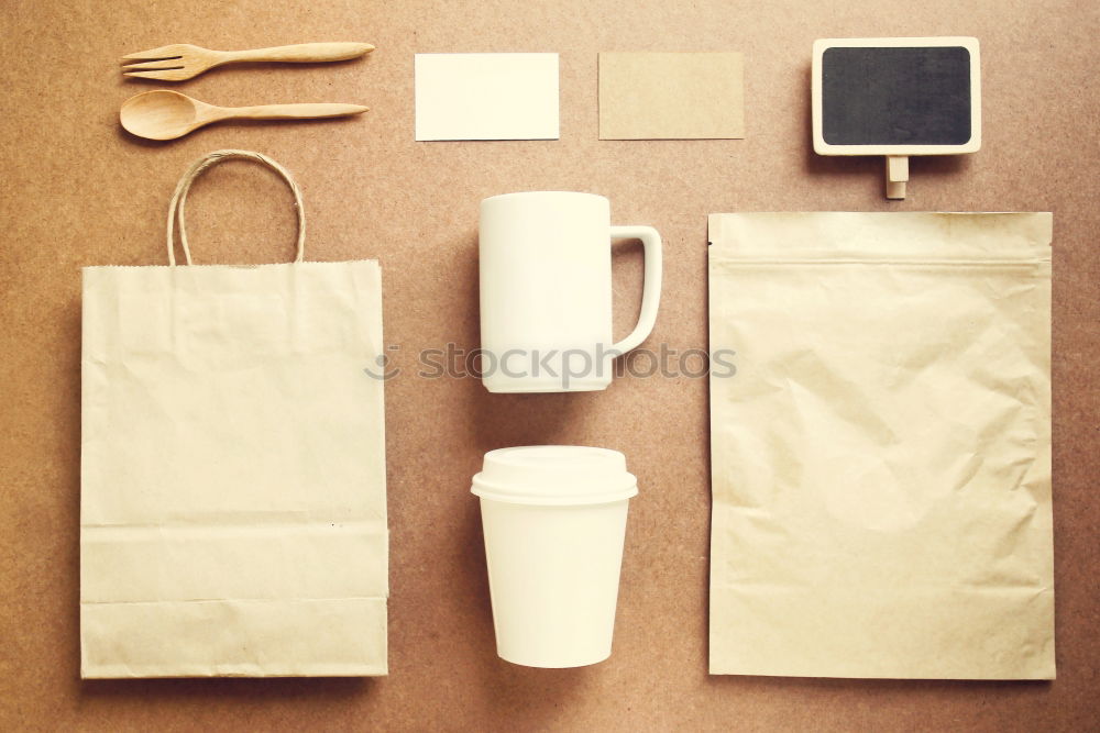 Similar – Image, Stock Photo Coffee identity mockup set with retro filter effect