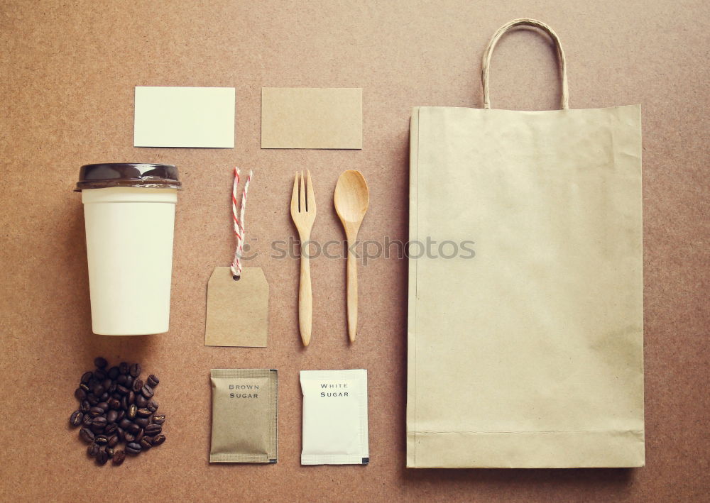 Image, Stock Photo Coffee identity mockup set with retro filter effect