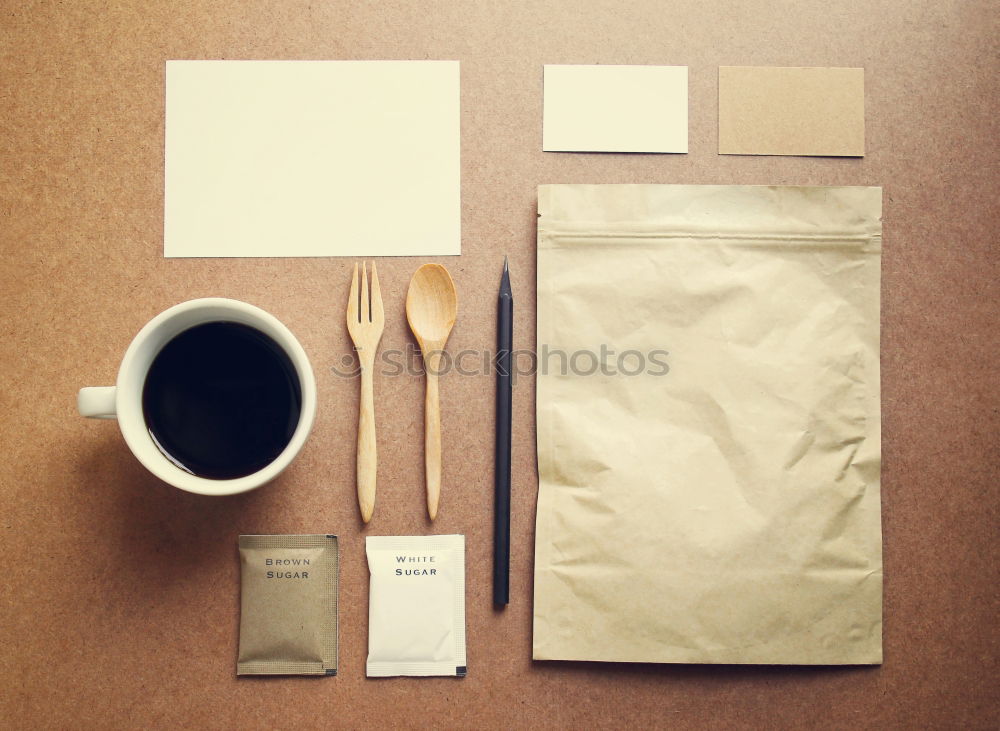 Similar – Image, Stock Photo Coffee identity mockup set with retro filter effect