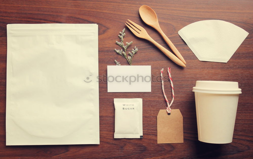 Similar – Image, Stock Photo Coffee identity mockup set with retro filter effect