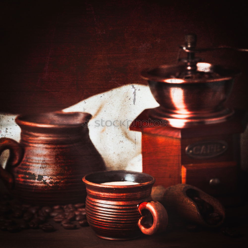 Similar – Image, Stock Photo Old salt and pepper mills on kitchen table