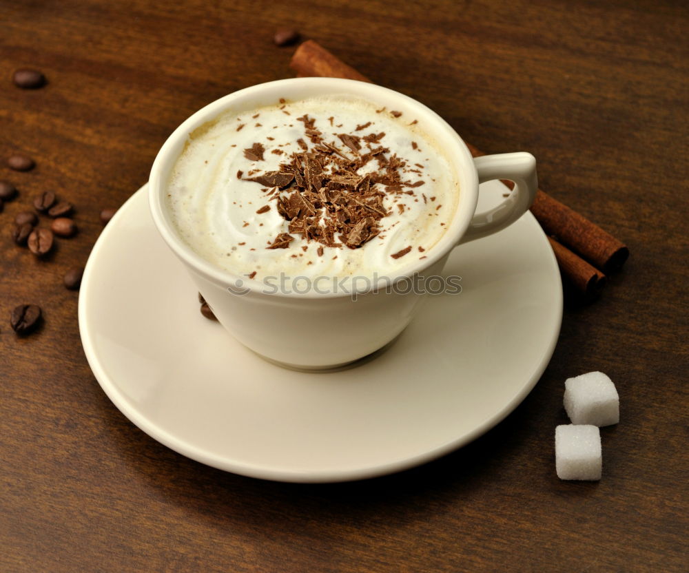 Similar – Image, Stock Photo Breakfast with hot chocolate and traditional sweets