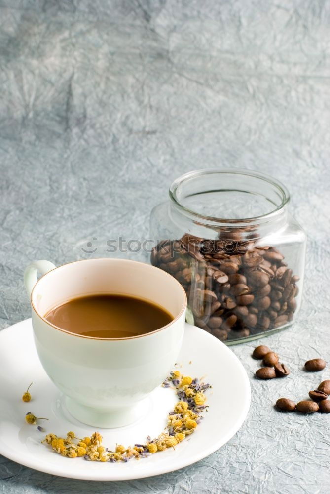 Similar – Image, Stock Photo Hand hold very small cup of coffee