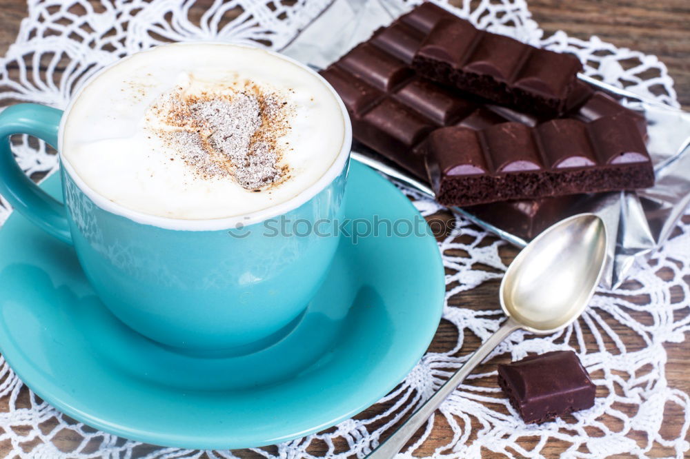 Similar – Image, Stock Photo cup of chocolate drink with marshmallows