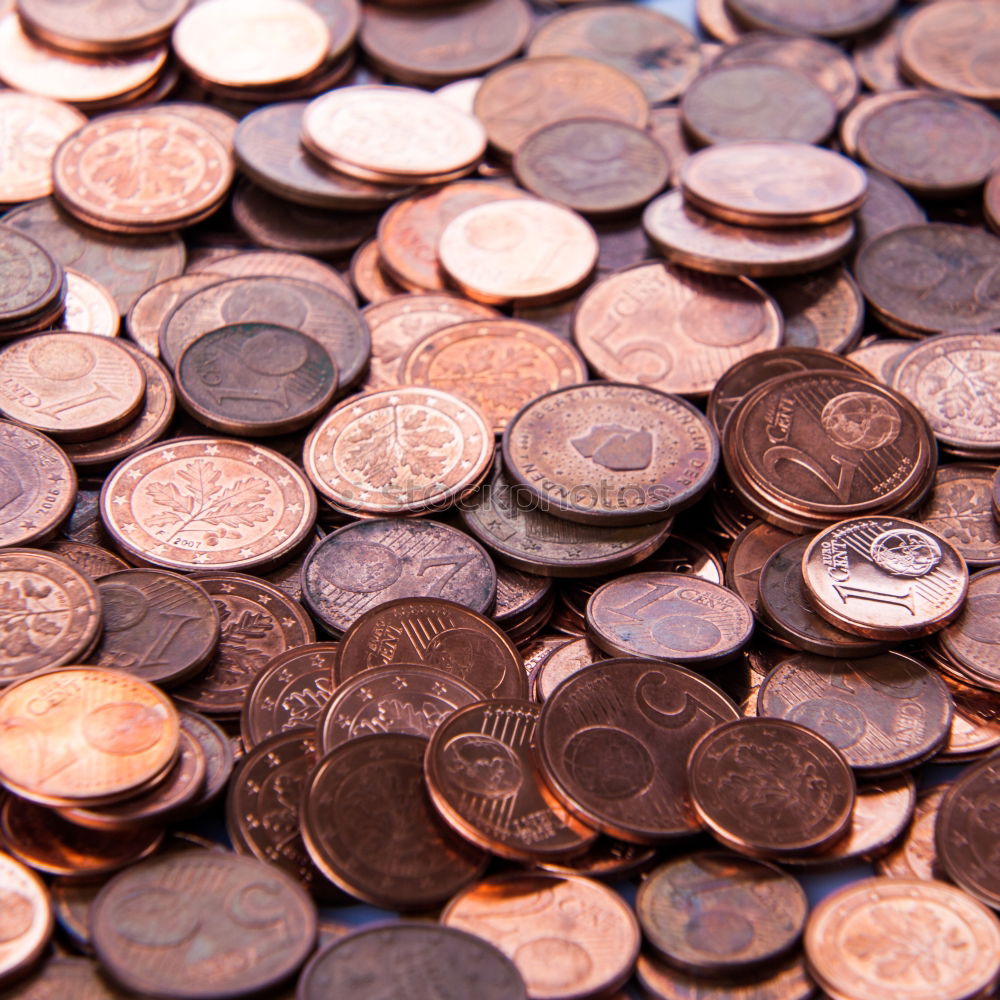 Similar – Image, Stock Photo 1 and 2 cent coins Money