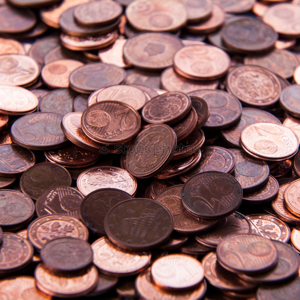 Similar – Image, Stock Photo 1 and 2 cent coins Money