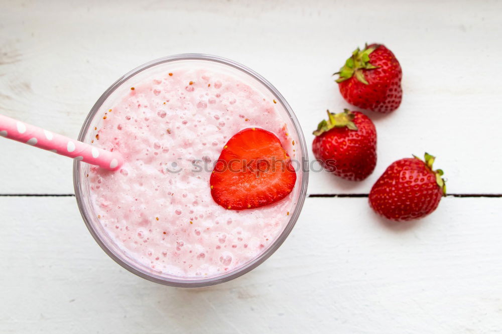 Similar – “A strawberry shake, please.”