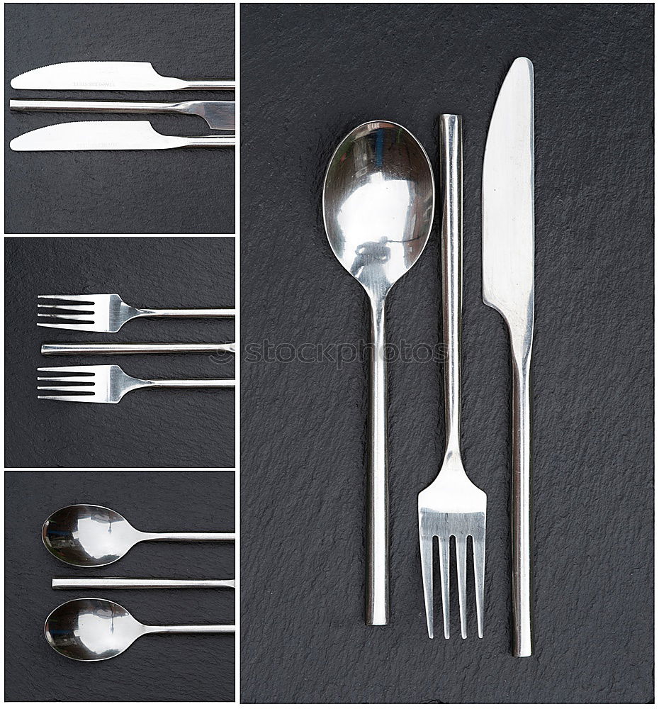 Similar – Image, Stock Photo Wooden background with vintage spoons and forks