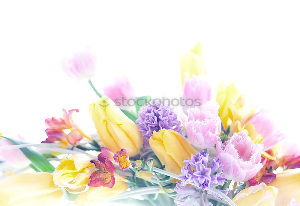 Similar – Peonies bouquet on table in living room