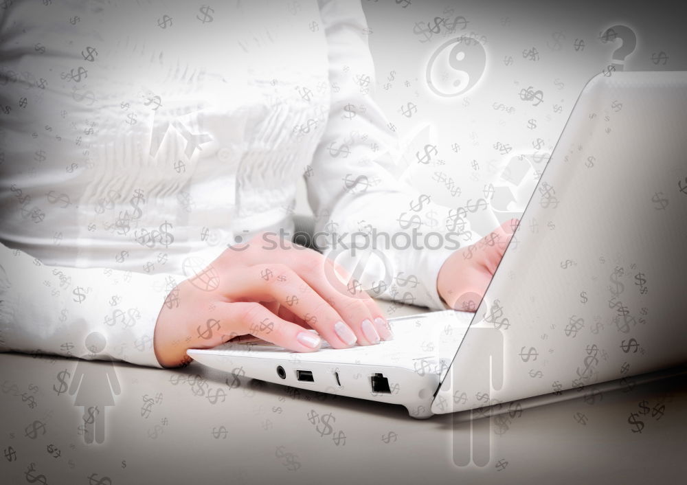 Similar – Image, Stock Photo Touchpad being used