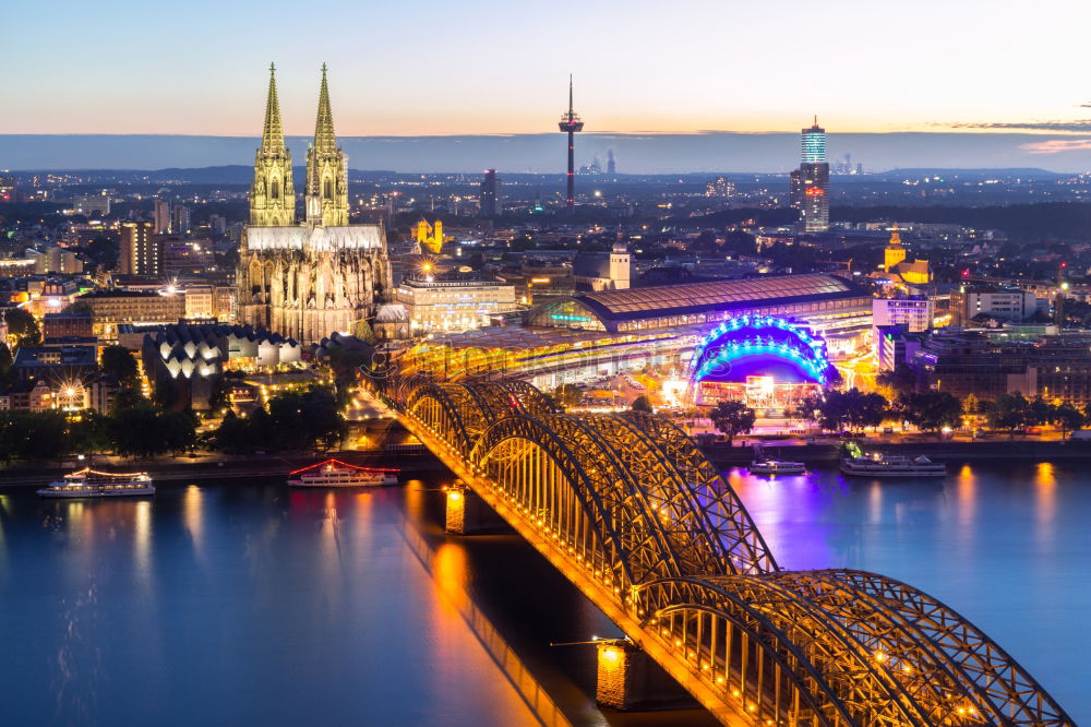 Similar – Image, Stock Photo Skyline Cologne