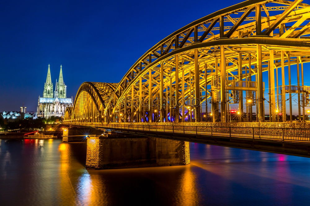 Similar – Cologne Cathedral with bridge