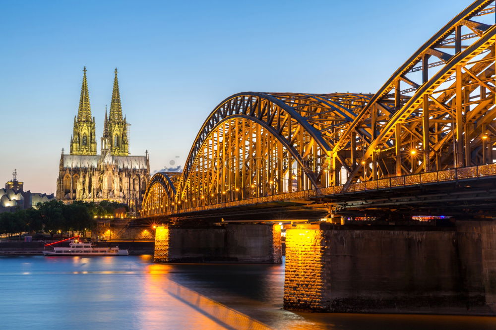 Similar – Cologne Cathedral with bridge