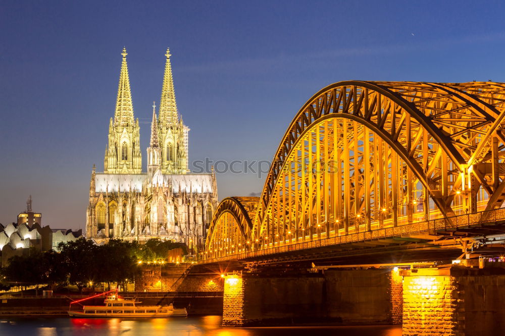 Similar – Cologne Cathedral with bridge