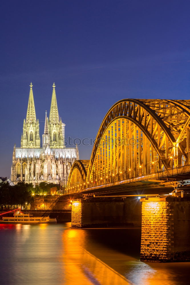 Similar – Cologne Cathedral with bridge